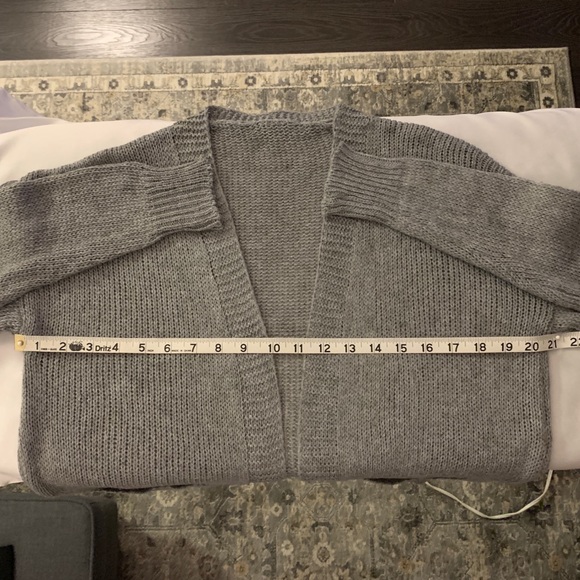 {2/$40} Grey Long Sleeve Knit Cardigan Sweater - Picture 9 of 11